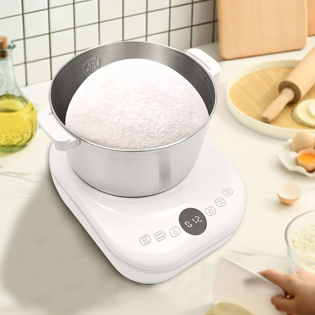 7L(7.3QT)Electric Dough Mixer with Ferment Function, Bread Maker Machine, Dough Maker Machine with 304 Stainless Steel Bowl