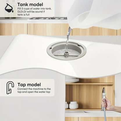 Countertop Dishwasher with 5+1 Programs, Baby Care, Dual Spray, High-Temp, Air-Dry, Timeing Function, No Hookup Needed, Portable Dishwasher