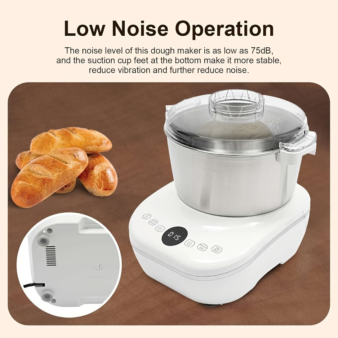 7L(7.3QT)Electric Dough Mixer with Ferment Function, Bread Maker Machine, Dough Maker Machine with 304 Stainless Steel Bowl